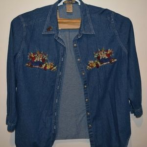 Just My Size Women's Embroidered Jacket  22W/24W